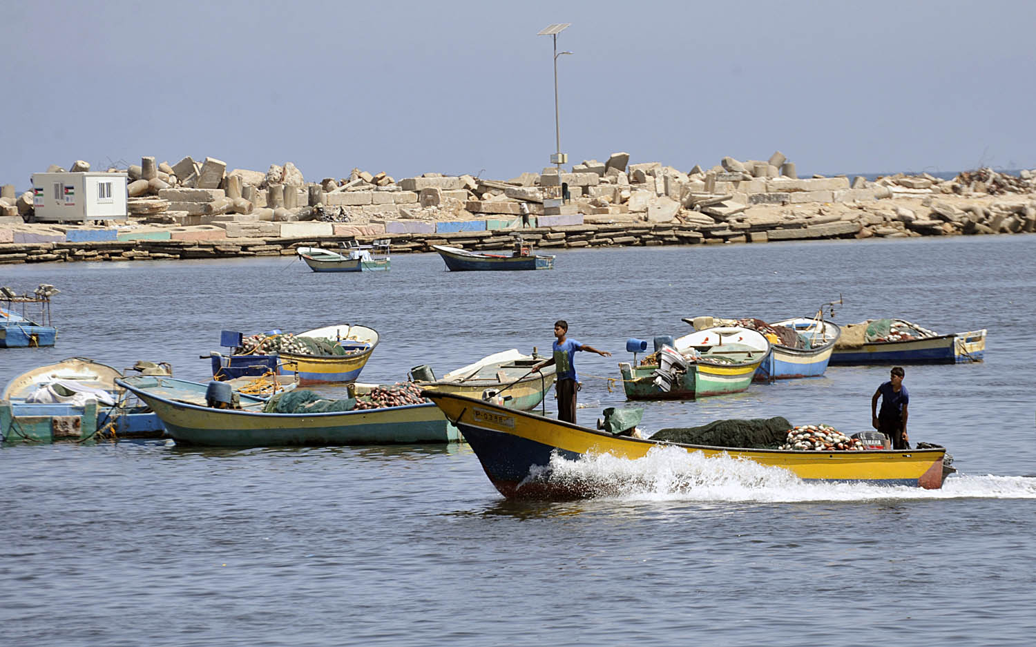 اسماك غزة بعد دخول الصيادين 9 اميال في البحر